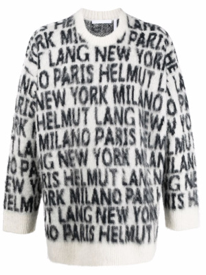 

Logo-print jumper, Helmut Lang Logo-print jumper