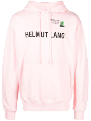 

Logo-print cotton hoodie, Helmut Lang Logo-print cotton hoodie