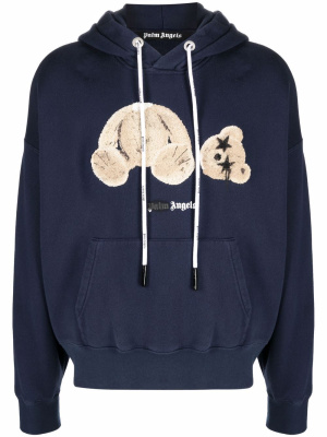 

Spray bear-motif hoodie, Palm Angels Spray bear-motif hoodie