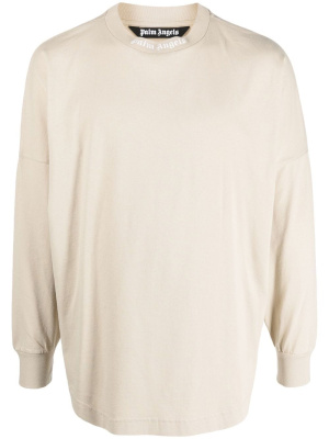 

Logo-print long-sleeved sweatshirt, Palm Angels Logo-print long-sleeved sweatshirt