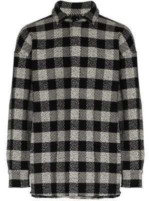 

Curved-logo check-pattern shirt, Palm Angels Curved-logo check-pattern shirt