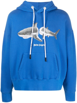 

Shark logo drawstring hoodie, Palm Angels Shark logo drawstring hoodie