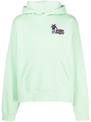 

Douby logo-print cotton hoodie, Palm Angels Douby logo-print cotton hoodie