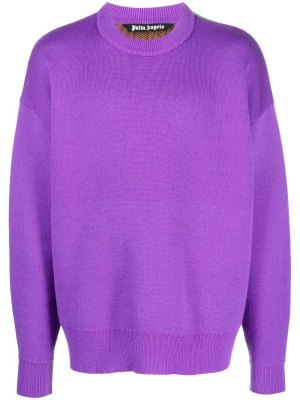 

Palm-tree wool-knit jumper, Palm Angels Palm-tree wool-knit jumper