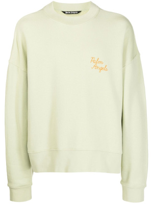 

Logo-embroidered sweatshirt, Palm Angels Logo-embroidered sweatshirt