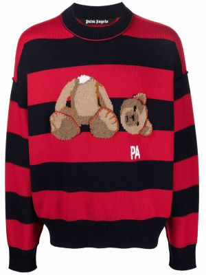 

PA Bear striped jumper, Palm Angels PA Bear striped jumper