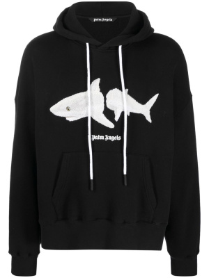 

White Shark long-sleeve hoodie, Palm Angels White Shark long-sleeve hoodie