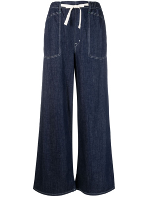

Logo-patch wide-leg trousers, Kenzo Logo-patch wide-leg trousers