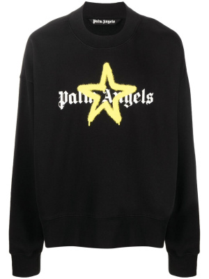 

Star sprayed-print sweatshirt, Palm Angels Star sprayed-print sweatshirt