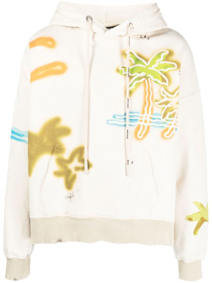

Logo-print hoodie, Palm Angels Logo-print hoodie