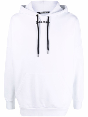 

Logo-print drawstring hoodie, Palm Angels Logo-print drawstring hoodie