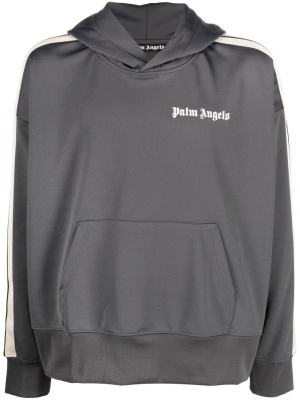 

Logo-print stripe-detailed hoodie, Palm Angels Logo-print stripe-detailed hoodie