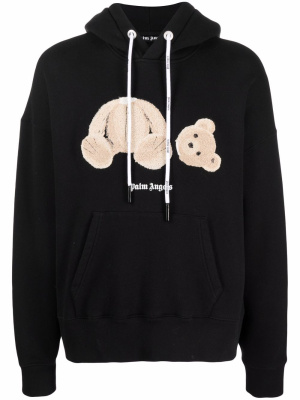 

Bear-motif hoodie, Palm Angels Bear-motif hoodie