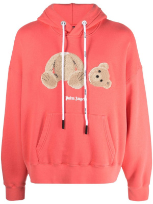 

Logo-print drawstring hoodie, Palm Angels Logo-print drawstring hoodie