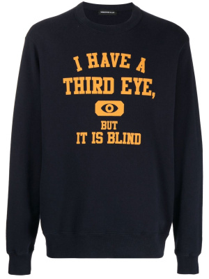 

Slogan-print cotton sweatshirt, Undercover Slogan-print cotton sweatshirt