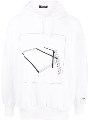 

Graphic print drawstring hoodie, Undercover Graphic print drawstring hoodie