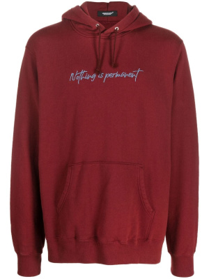 

Nothing is Permanent-embroidered hoodie, Undercover Nothing is Permanent-embroidered hoodie