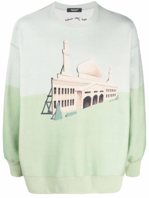 

Building-print sweatshirt, Undercover Building-print sweatshirt