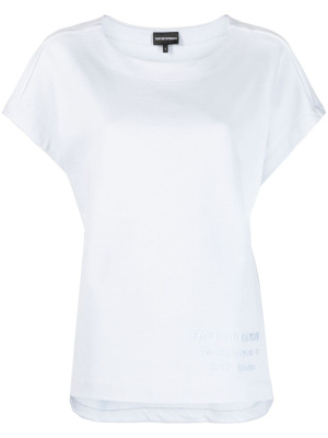 

Embossed-logo cotton blouse, Emporio Armani Embossed-logo cotton blouse