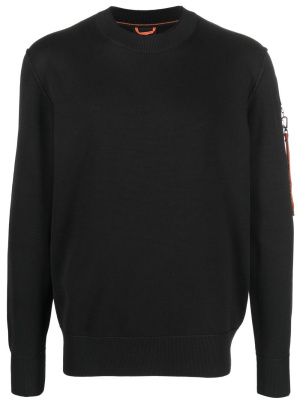 

Logo-patch sleeve detail jumper, Parajumpers Logo-patch sleeve detail jumper