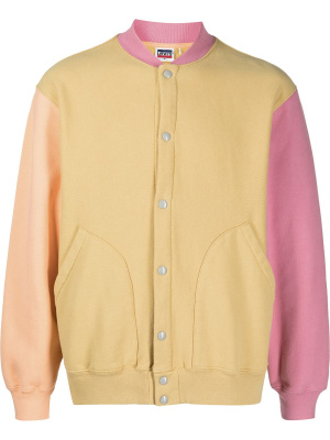 

Fleece colour-block bomber jacket, Levi's: Made & Crafted Fleece colour-block bomber jacket