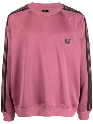 

Stripe-detail crewneck sweatshirt, Needles Stripe-detail crewneck sweatshirt