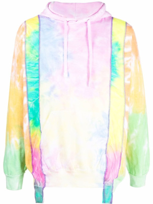 

Tie-dye print long-sleeved hoodie, Needles Tie-dye print long-sleeved hoodie