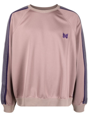 

Stripe-detail crewneck sweatshirt, Needles Stripe-detail crewneck sweatshirt