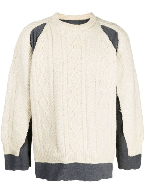 

Cable-knit long-sleeved jumper, Needles Cable-knit long-sleeved jumper