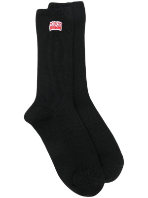 

Logo-patch cotton-blend socks, Kenzo Logo-patch cotton-blend socks