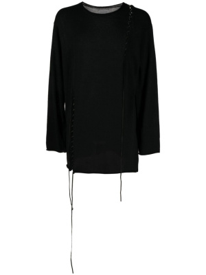 

Braid-detail sweatshirt, Yohji Yamamoto Braid-detail sweatshirt