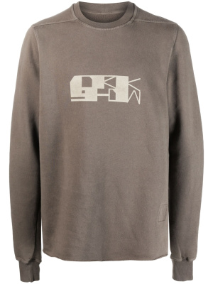 

Graphic-print long-sleeved sweatshirt, Rick Owens DRKSHDW Graphic-print long-sleeved sweatshirt