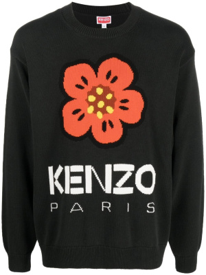 

Boke Flower intarsia-knit jumper, Kenzo Boke Flower intarsia-knit jumper