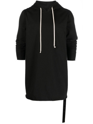 

Longline organic drawstring hoodie, Rick Owens DRKSHDW Longline organic drawstring hoodie
