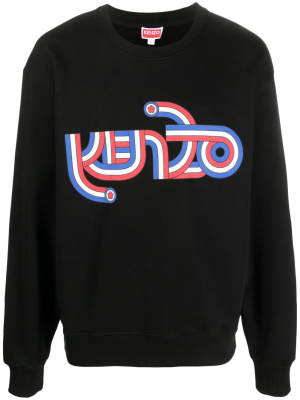 

Logo-print cotton sweatshirt, Kenzo Logo-print cotton sweatshirt