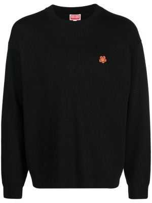

Flower-patch crew-neck sweatshirt, Kenzo Flower-patch crew-neck sweatshirt