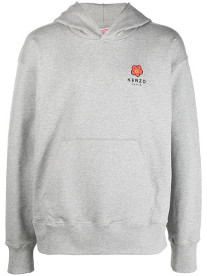 

Logo-print long-sleeved hoodie, Kenzo Logo-print long-sleeved hoodie