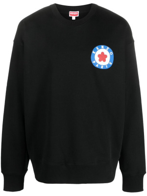 

Logo-print cotton sweatshirt, Kenzo Logo-print cotton sweatshirt