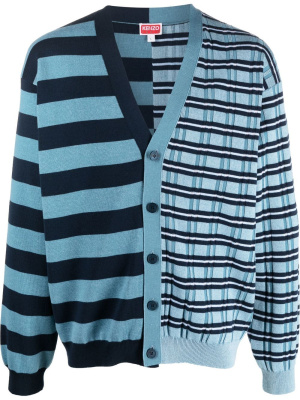 

Mixed-stripe pattern cardigan, Kenzo Mixed-stripe pattern cardigan