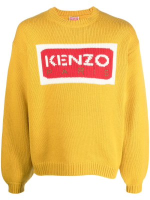 

Intarsia-knit logo knit jumper, Kenzo Intarsia-knit logo knit jumper