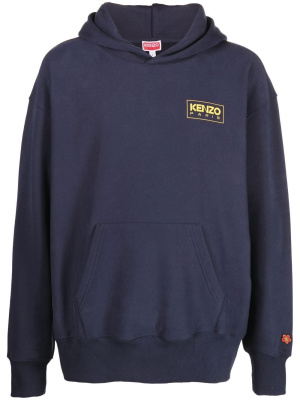 

Logo-print long-sleeve hoodie, Kenzo Logo-print long-sleeve hoodie