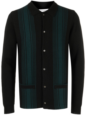 

Striped knit merino cardigan, Wood Wood Striped knit merino cardigan