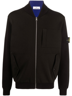 

Compass-patch zip-up sweatshirt, Stone Island Compass-patch zip-up sweatshirt