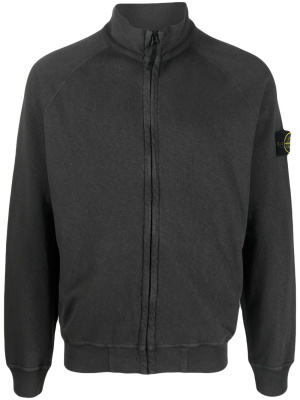 

Compass-patch zipped sweatshirt, Stone Island Compass-patch zipped sweatshirt