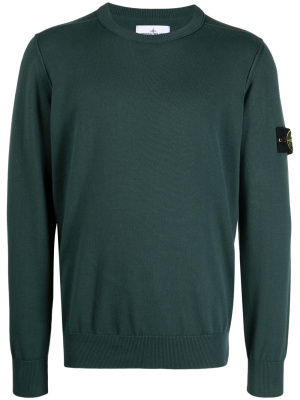 

Logo-patch sleeve jumper, Stone Island Logo-patch sleeve jumper