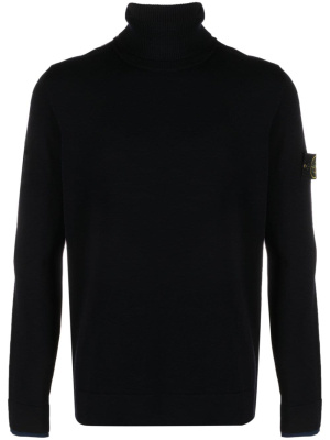 

Compass-motif roll-neck sweater, Stone Island Compass-motif roll-neck sweater