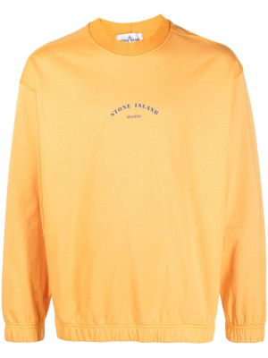 

Logo-print long-sleeve sweatshirt, Stone Island Logo-print long-sleeve sweatshirt