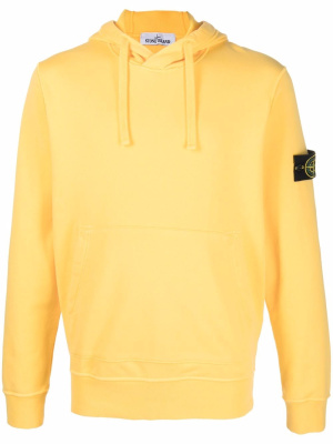 

Compass-patch drawstring hoodie, Stone Island Compass-patch drawstring hoodie