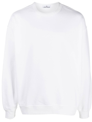 

Embroidered-logo cotton sweatshirt, Stone Island Embroidered-logo cotton sweatshirt