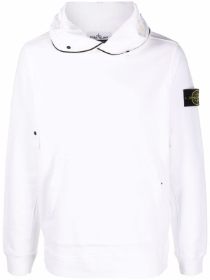 

Contrast-piping badge hoodie, Stone Island Contrast-piping badge hoodie